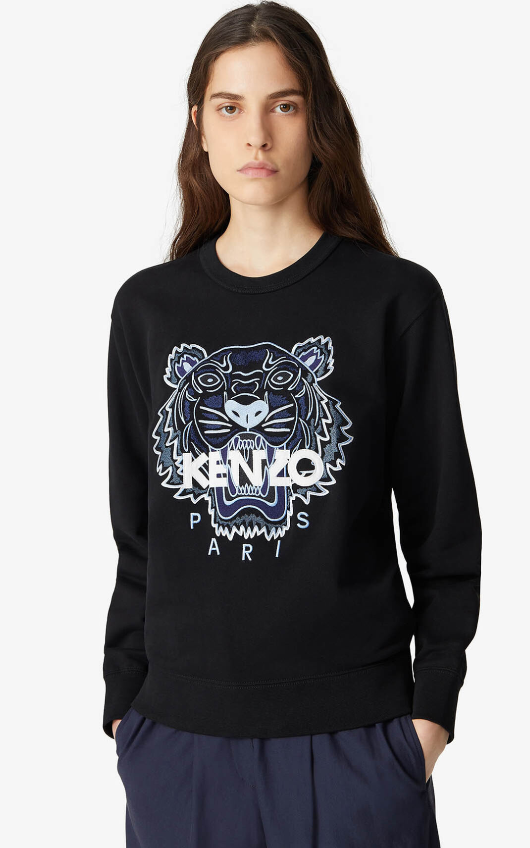 Kenzo silver best sale tiger sweatshirt